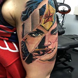 Wonder Women tear away color tattoo