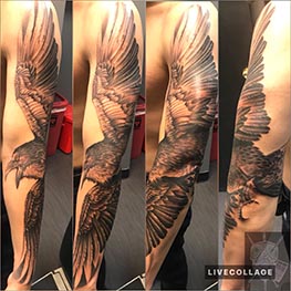 eagle arm sleeve tattoo